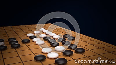 GoÂ  abstract strategyÂ board gameÂ for two players image 3d rendering Stock Photo